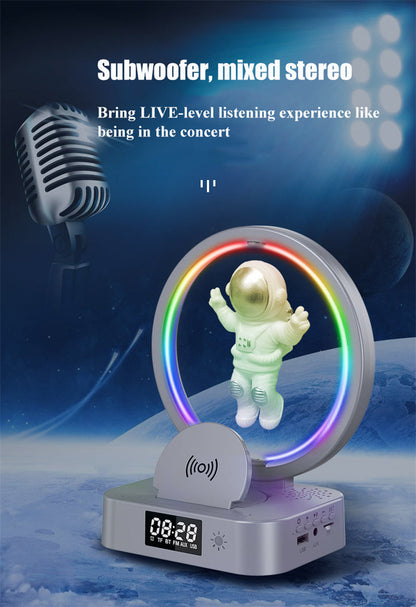 Magnetic Levitating Bluetooth Speaker RGB Lights, 360° Stereo Sound