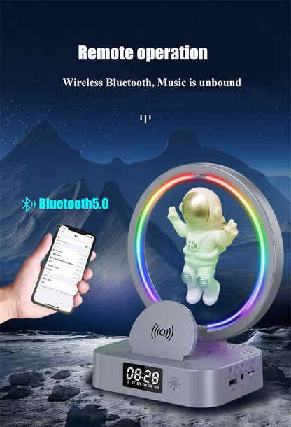 Magnetic Levitating Bluetooth Speaker RGB Lights, 360° Stereo Sound