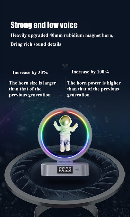 Magnetic Levitating Bluetooth Speaker RGB Lights, 360° Stereo Sound