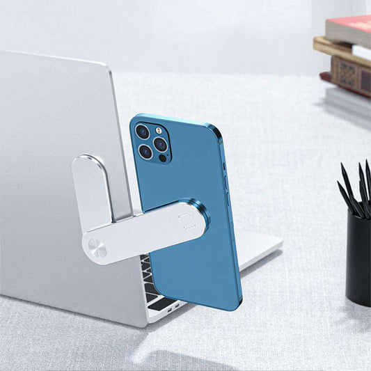 Magnetic Laptop Side Phone Holder Dual Screen