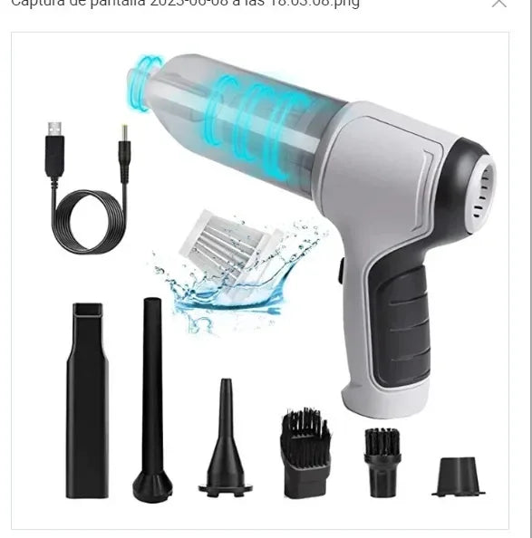 Powerful Wireless Car Vacuum Cleaner clean car in just 5 minutes